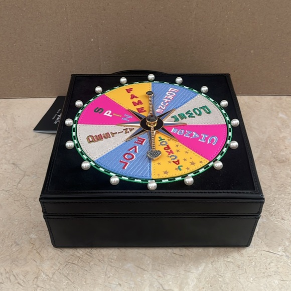 ♠️kate spade Fortune Favors Embellished 3D Top-handle Crossbody Bag, Black NWT - Picture 13 of 16